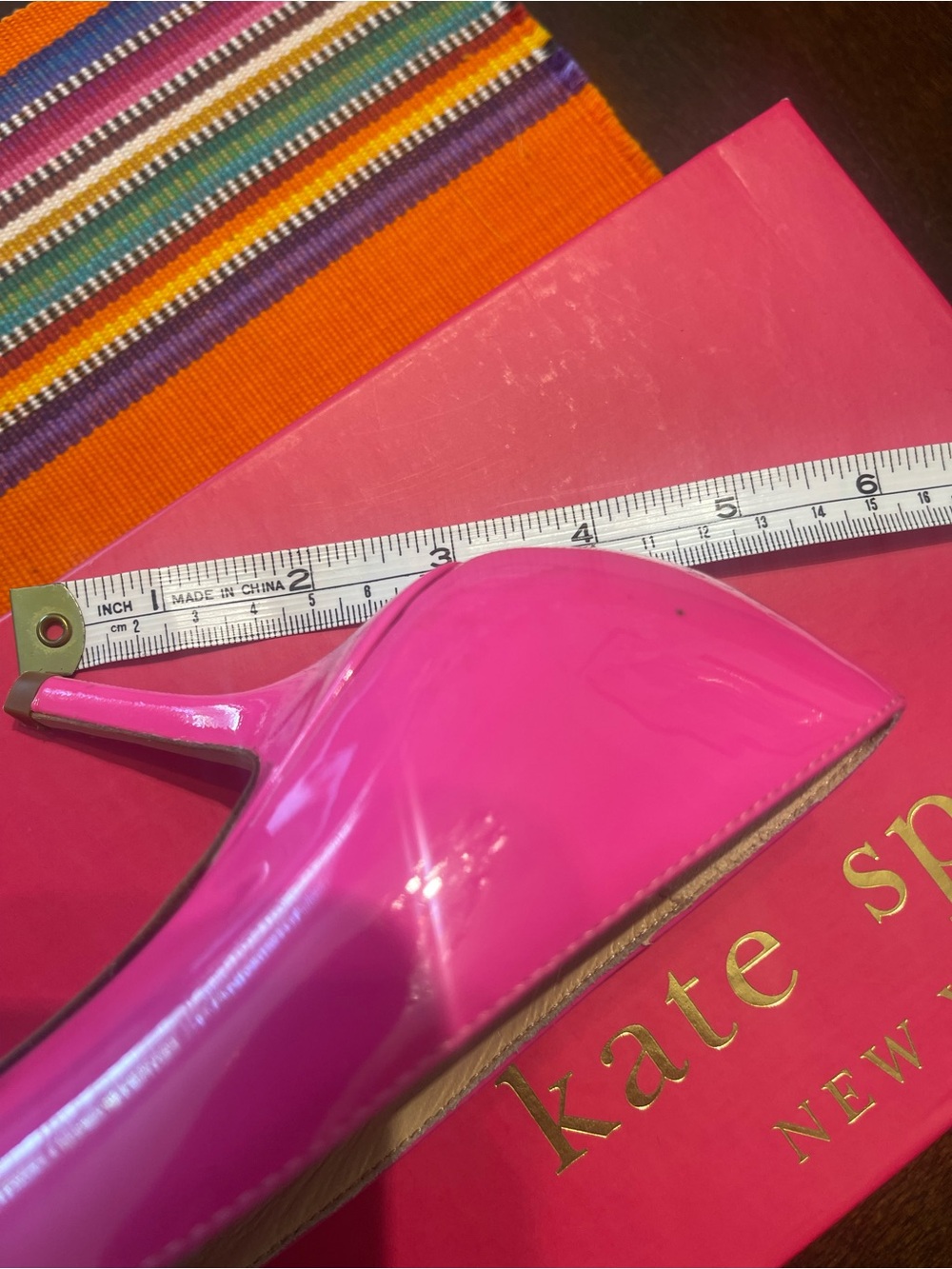 kate spade Hot Pink Patent Pointed-Toe Bow Heels - Picture 4 of 4